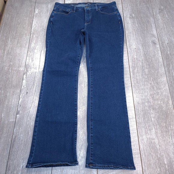 NYDJ Jeans Womens Size 14 Barbara Bootcut Blue Denim High Rise Pants - Picture 2 of 9